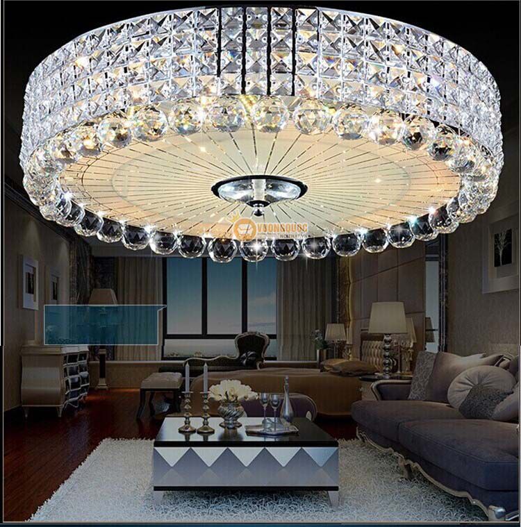 Đèn ốp trần pha lê trang trí phòng khách CM170-4